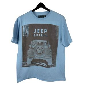 Mens Y2K Jeep Wrangler Spirit Truck Promo Graphic Shirt Size L